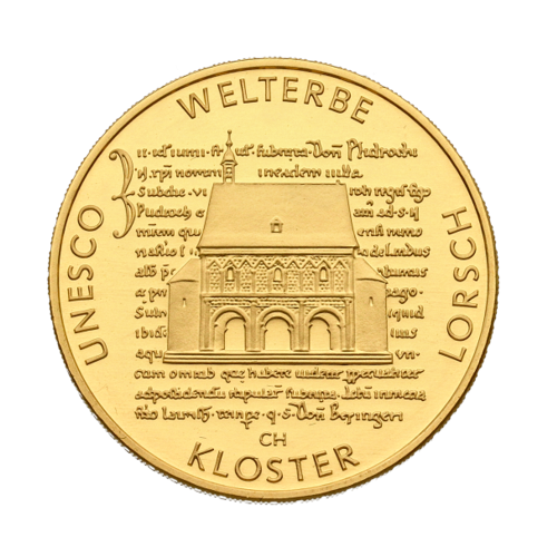 Goldmünze 100 Euro Kloster Lorsch Vorderseite