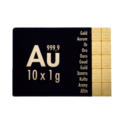 CombiBar 10 g Gold Vorderseite