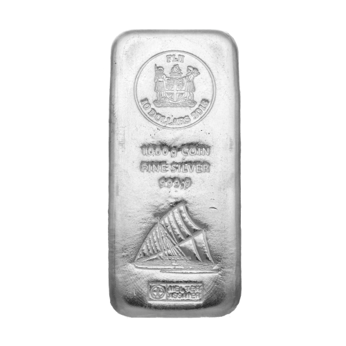 Fiji-Silber-Münzbarren 1 kg Vorderseite