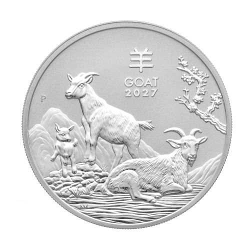 Lunar Serie III – Jahr der Ziege 2027 1 kg Vorderseite