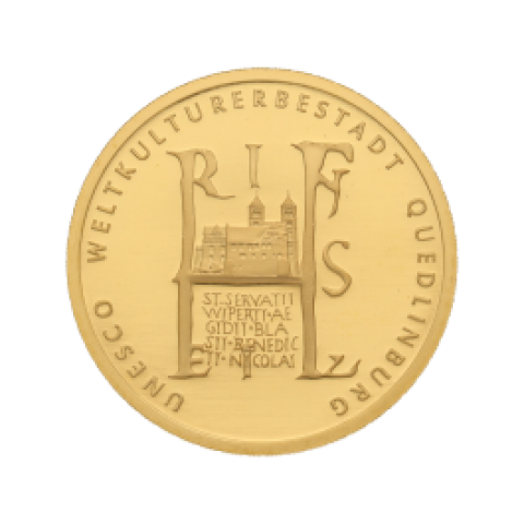 Goldmünze 100 Euro Quedlinburg