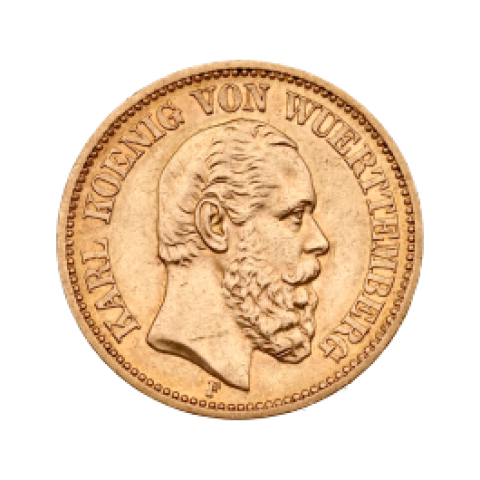König Karl von Württemberg 20 Mark