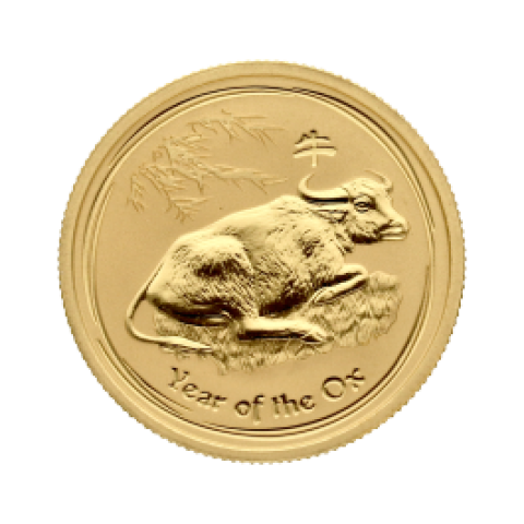Jahr des Ochsen 2009 1/4 oz Gold