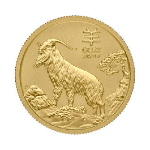 Lunar Serie III – Jahr der Ziege 2027 1/4 oz