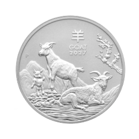 Lunar Serie III – Jahr der Ziege 2027 2 oz