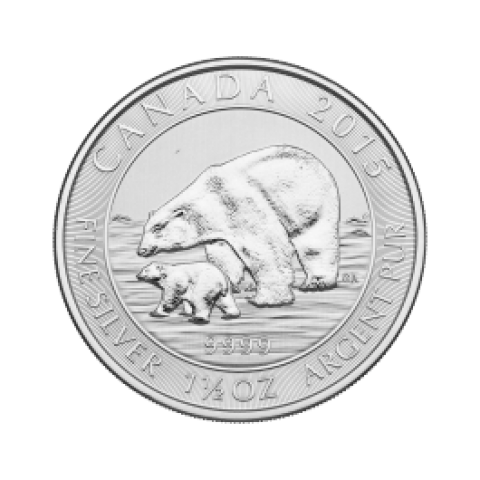 Silbermünze Polarbär 1,5 oz