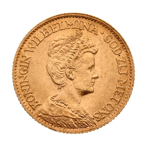Wilhelmina 10 Gulden obverse