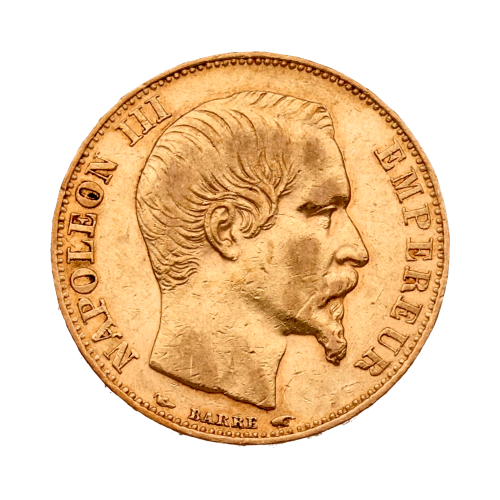 20 Franc Napoleon III obverse
