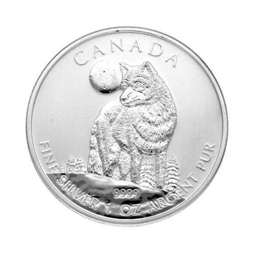 Wolf 1 oz obverse