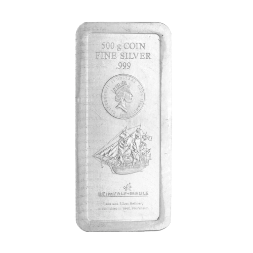 Cook Islands coin bar 500 g obverse