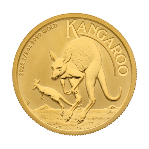 Kangaroo 1/2 oz obverse