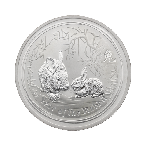 Lunar II Rabbit 5 oz obverse