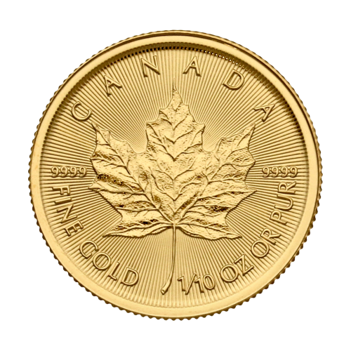 Maple Leaf 1/10 oz obverse