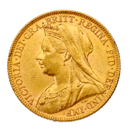 1 Sovereign Victoria Old Head obverse
