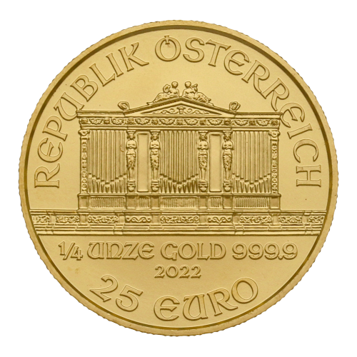 Vienna Philharmonic 1/4 oz obverse