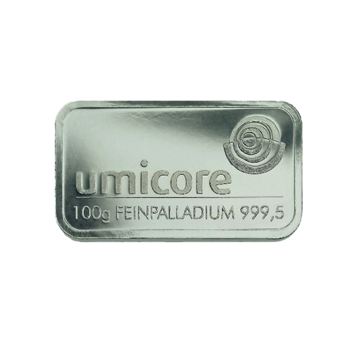 Palladium bar 100 grams