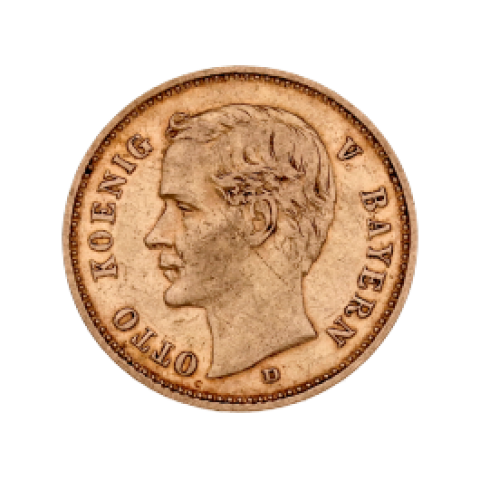 Otto King of Bavaria 10 Mark