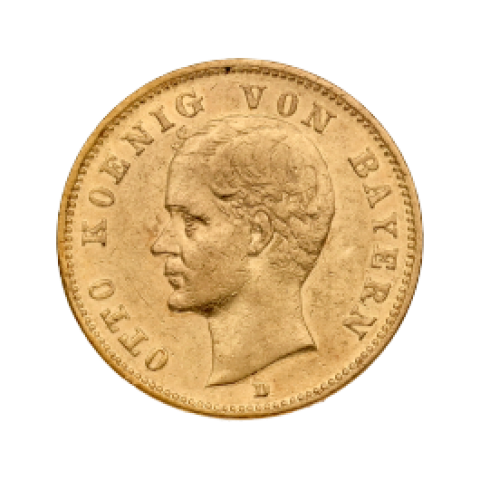 Otto King of Bavaria 20 Mark
