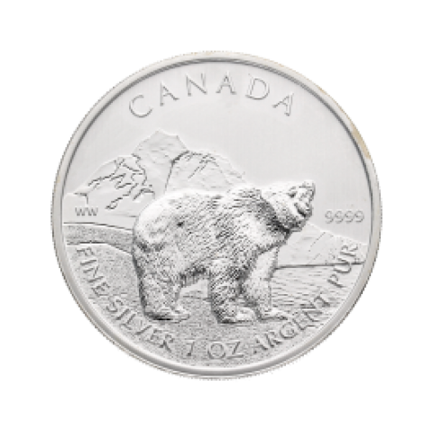 Canadian Wildlife Series - Grizzly 1 oz